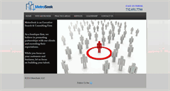 Desktop Screenshot of metroseekcorp.com